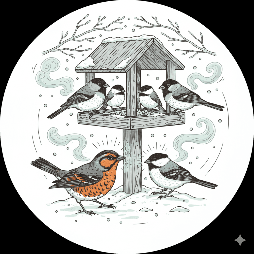 Winter Birds Gather microseason image
